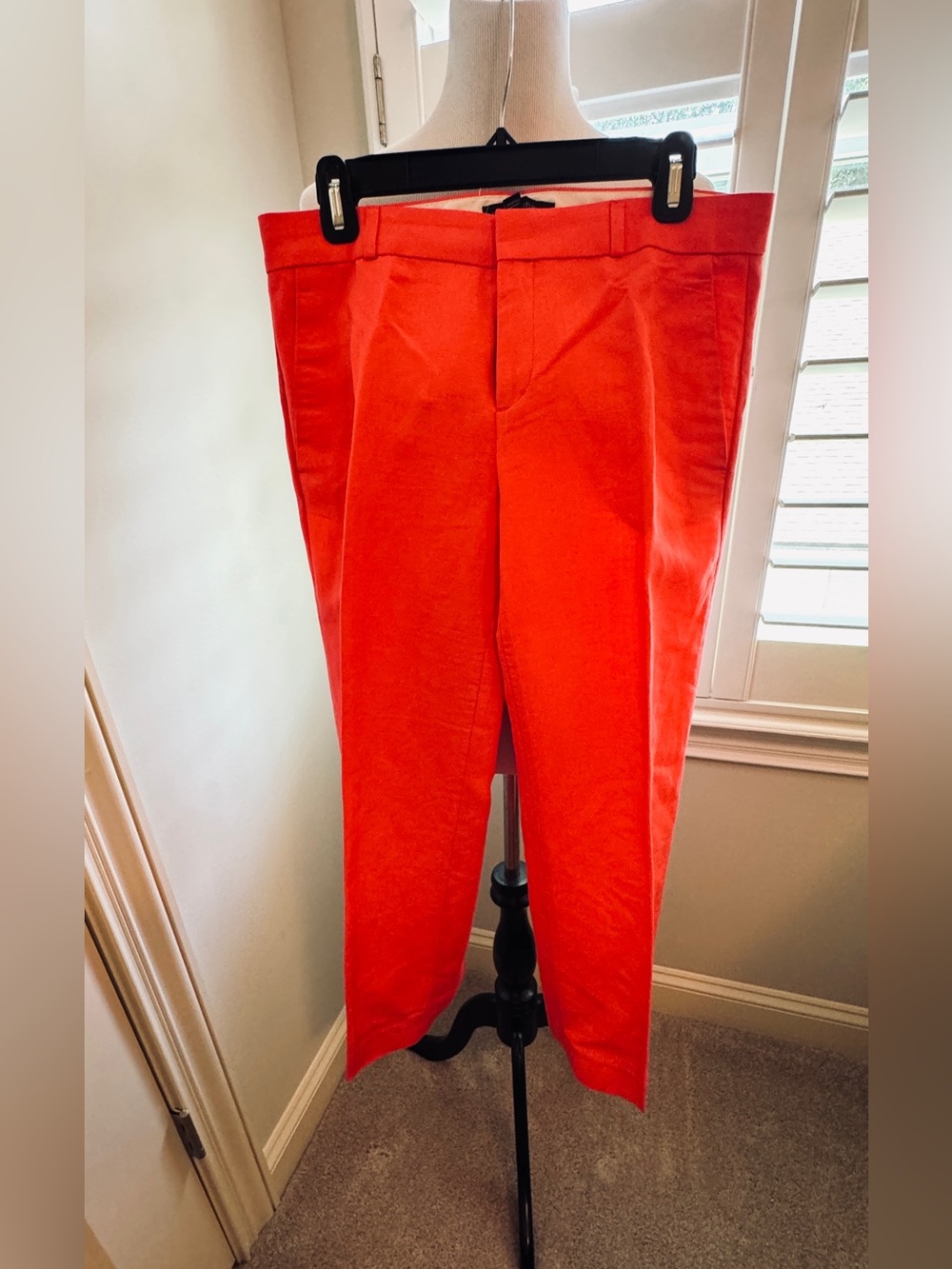 Banana Republic Bright Orange Linen Pants